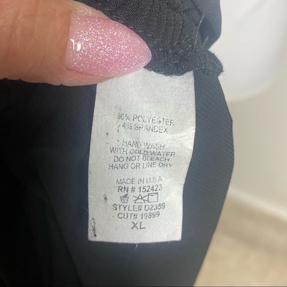 NWT Fashion Nova XL Party Dress Black Strapless New Years Eve Club Dance Sexy - Picture 9 of 12